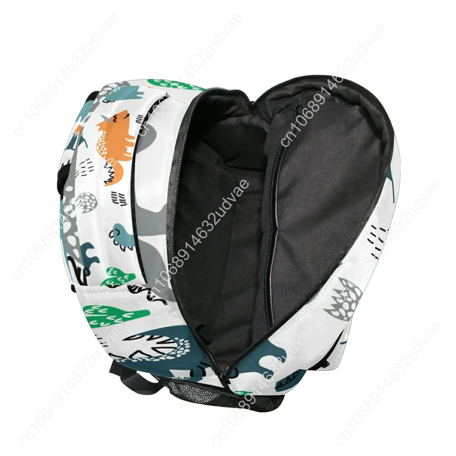 Mochila escolar con estampado de dinosaurio para niño y niña, morral escolar con estampado de animales de dibujos animados para estudiantes, morral