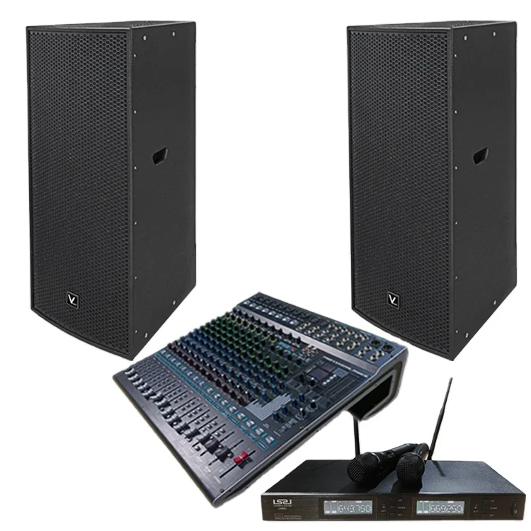 

Audio + Mixer + Microphone Set Professional Conference Room Audio Set System Indoor Clear Bar Dance Teaching High-end Speakers