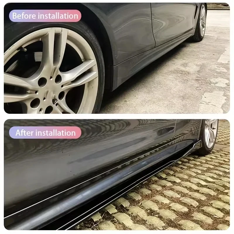 

Aero Modified Side Skirt Splitter Lip Spoiler 8Pcs Fit X4 G02 2020-2026 Sport Exterior Body Kit Parts