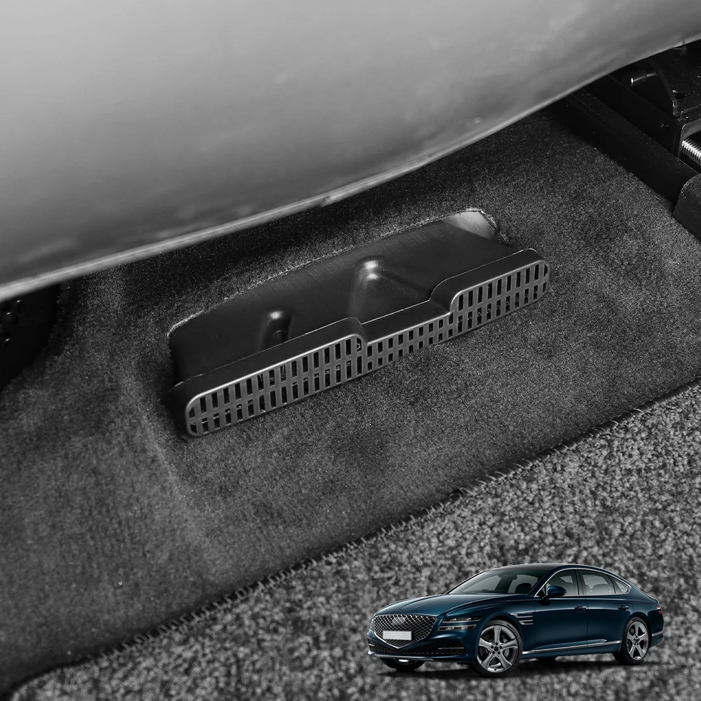 For Genesis G80 RG3 2021-2024 2PCS Under Seat Air Outlet Flow Vent Intake Grille Cover Interior Accessories