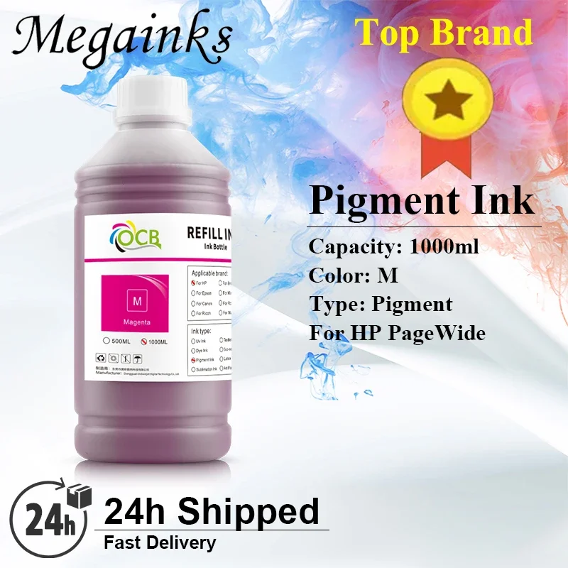 

1000ML Pigment Ink For HP 972 973 974 975 Pagewide 352dw 377dw 452dw 452dn 477dw 477dn 552dw 577dw P55250dw P57750dw Printer