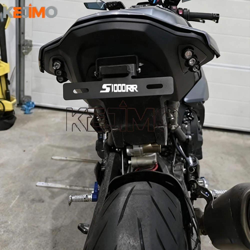 

S 1000 RR 2024 2025 License Plate Holder Tail Tidy FOR BMW S1000RR S1000R M1000RR 2019-2023 adjustable Short number plate holder
