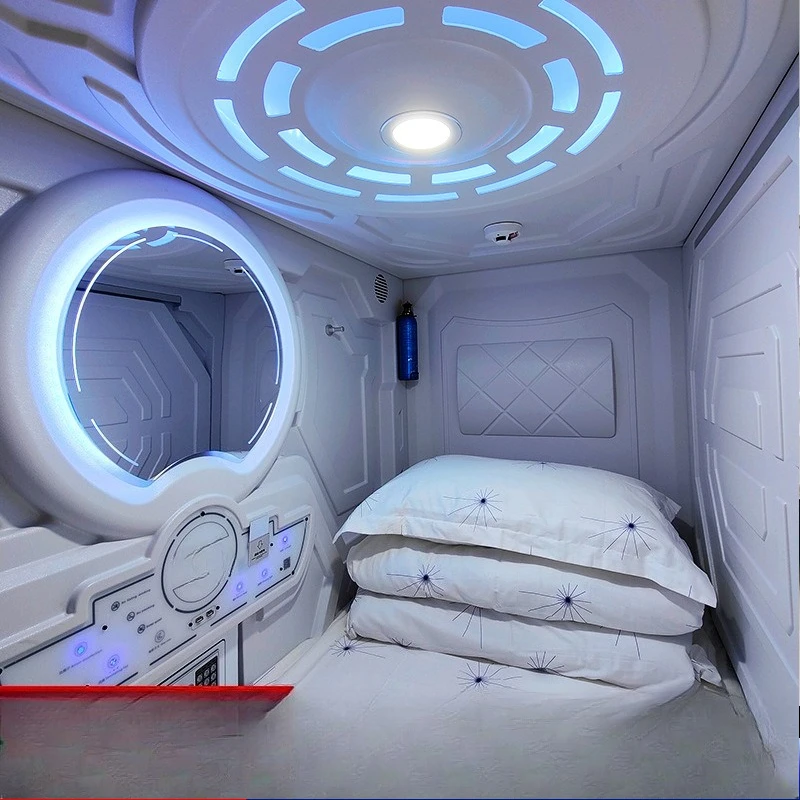 Space capsule bed sleep compartment sleep capsule cabin hotel apartment hotel