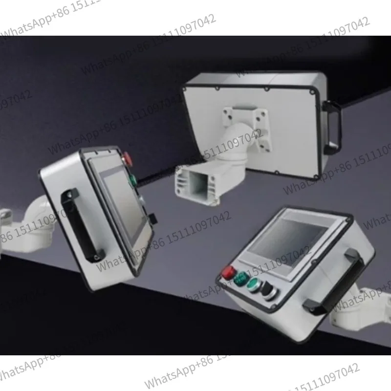 7inch Machine Tool Boom Monitor Aluminum Alloy Cantilever Multi-directional Rotating Touch Screen Mounting Box