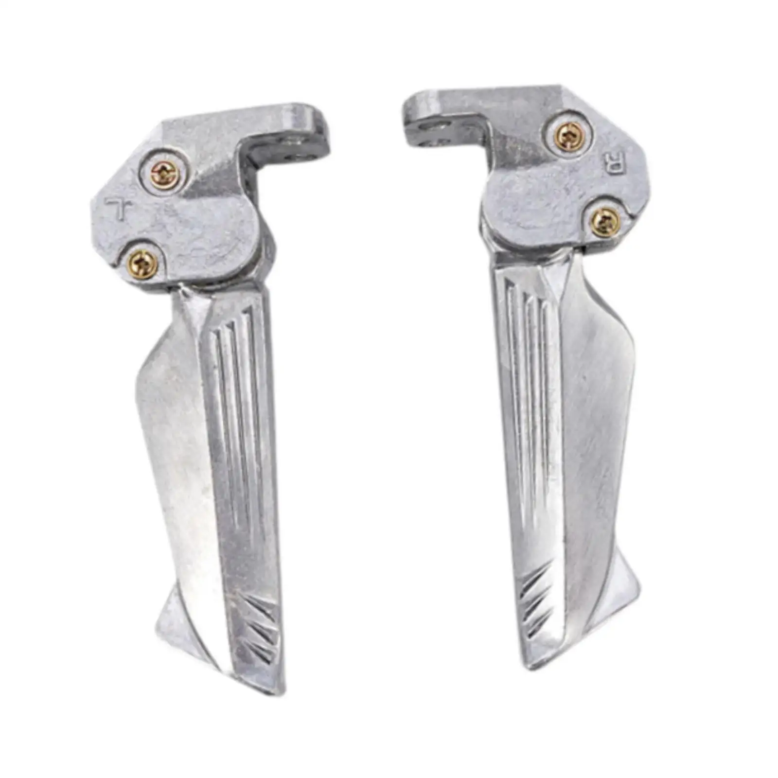 Motorcycles Rear Foot Pegs Aluminum Alloy Compact Passenger Pedals Foldable Footrest Extension for Electric Bike Riding