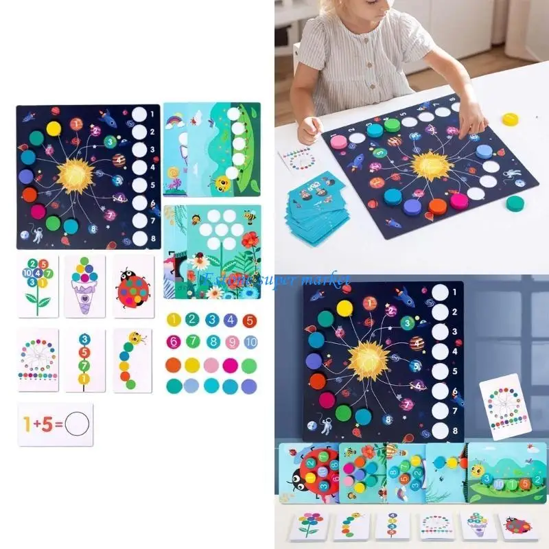 090b多機能テーブルゲーム数学おもちゃ子供ソートカウントおもちゃ