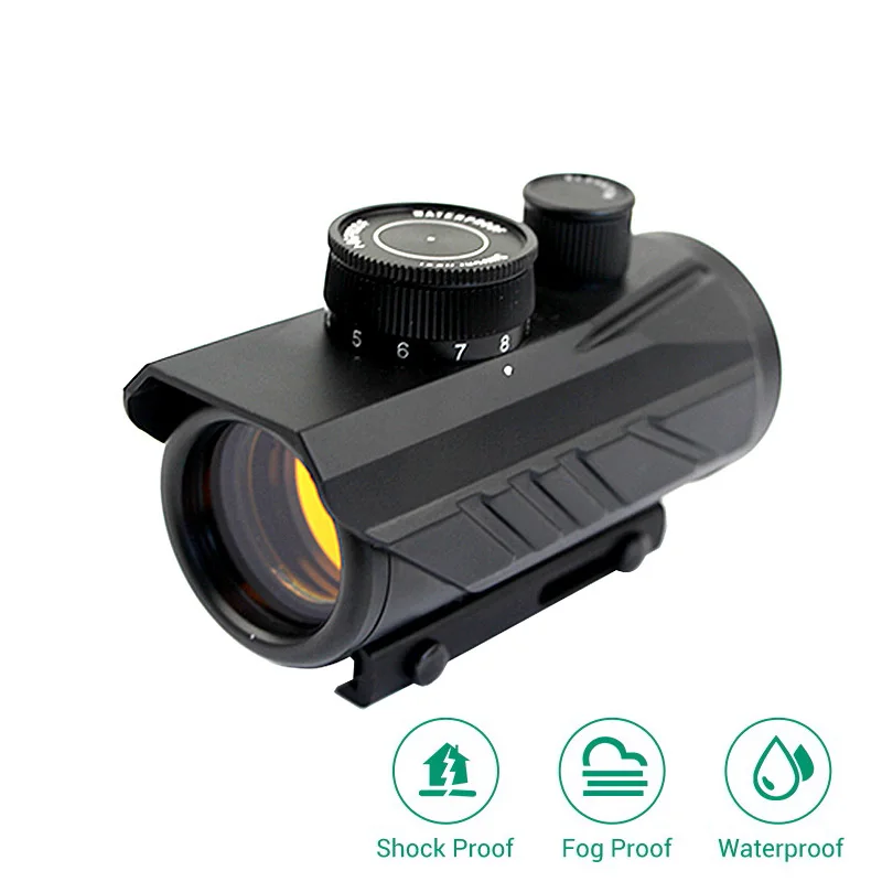 Tactical Riflescope with Red Dot Collimator, Reflex Sight, Hunting Optics, Picatinny Rail, 1x30, 11mm, 20mm