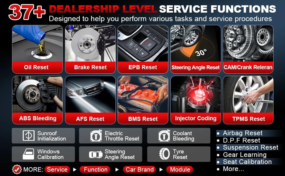 New LAUNCH X431 PRO V5.0 Car Diagnostic Tools Auto Full System ECU Coding Active Test OBD2 Scanner 37 Reset CAN FD DBScar VII