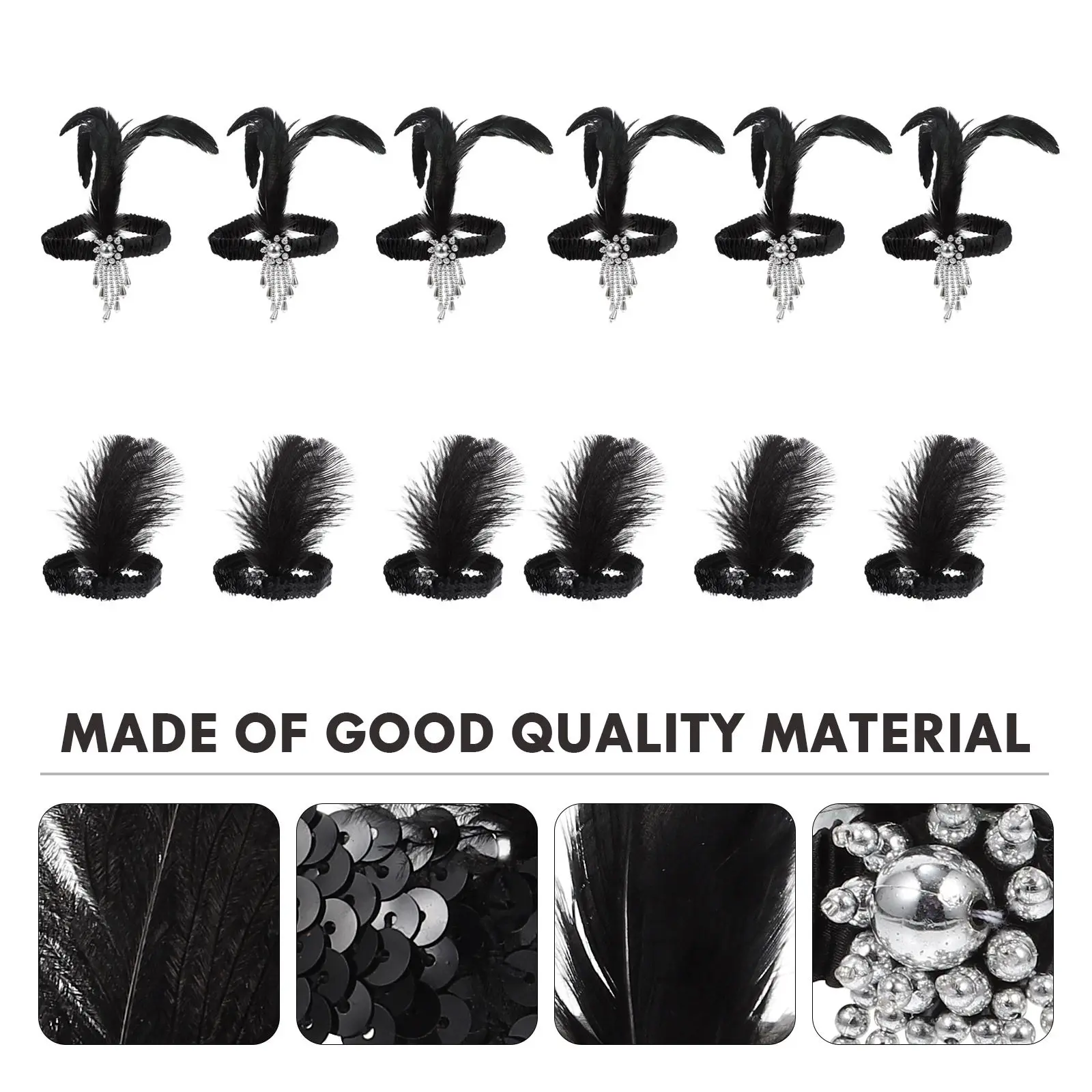 

12Pcs Sparkly Headbands Holiday Party Hair Accessories Eye-Catching Headdress for Women Girls Carnival Dance