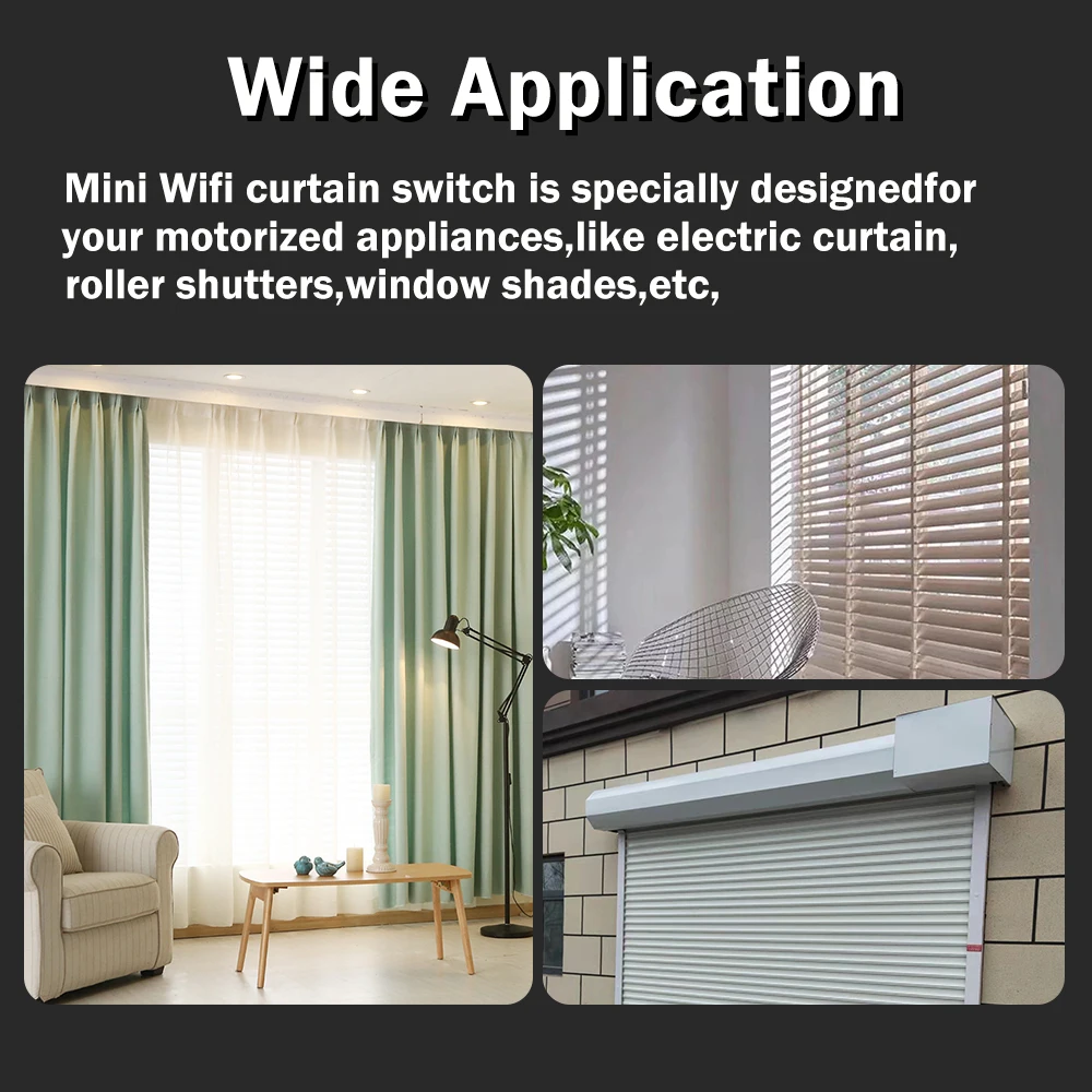 Tuya WiFI Zigbee Smart Curtain Switch Module 3A for Roller Blind Shutter Electric Motor Timing Voice Work with Alexa Google Home
