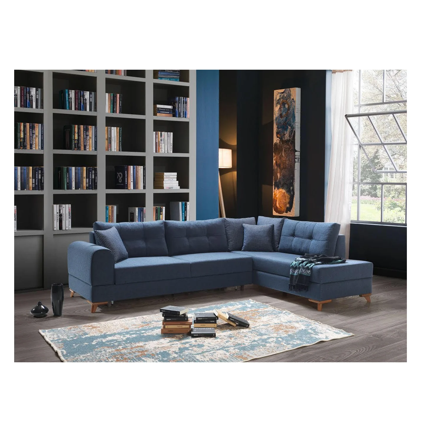 

*Sofa Luxury Modern Furniture Italian Style Best Seller Living Room Sets L Shape Sofa Wood Modular Warehouse Kitchen