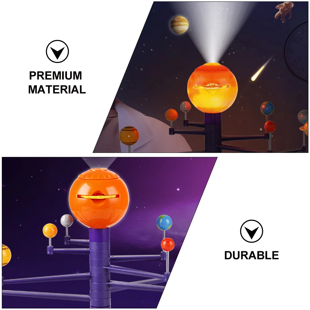 

1pc Solar System Educational Kids Voice Projector Orrery Design Playtime Learning Tool Cognitive Development Gift For