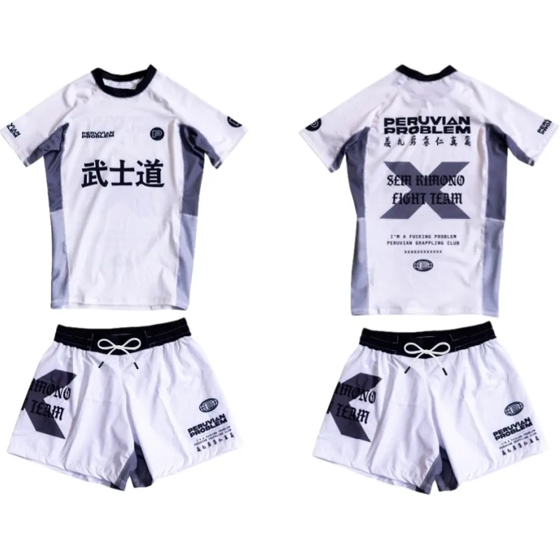 

2026 New Jiu-Jitsu Suit, Y2K Samurai Style, Short-Sleeve + Shorts Two-Piece Set, Breathable and Anti-Abrasion Clothing, Unisex