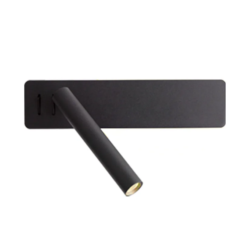 Nordic Style Rotatable LED Wall Lamp, Creative Minimalist Sconce for Bedroom, Hallway, Hotel Reading Decor