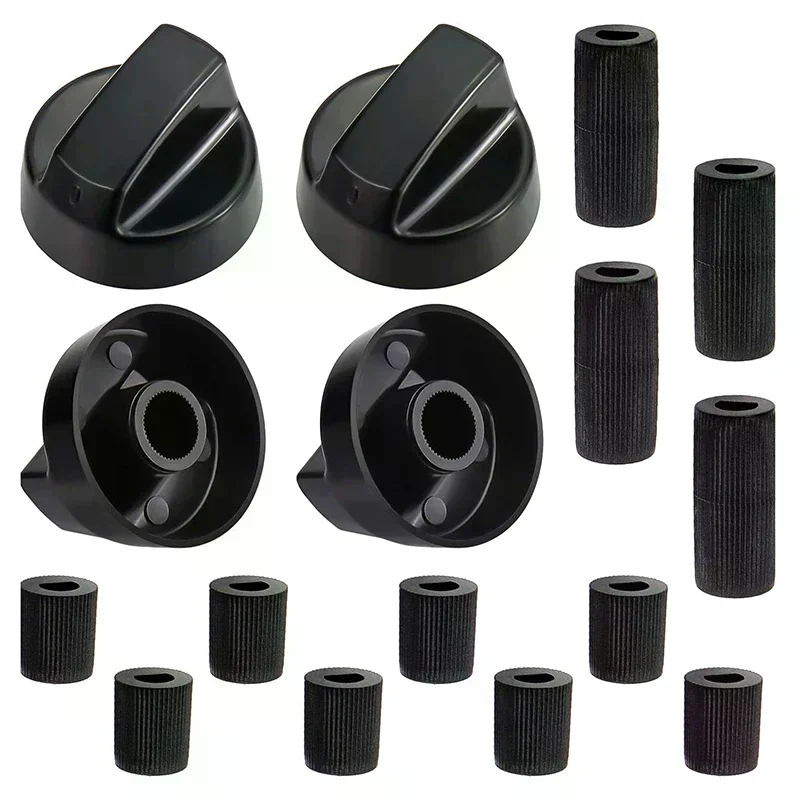 4pc Replacement Switc Knob Plastic Knob Gas Stove Control Knob General Range Oven Knob Cooker Hob Knob for Benchtop Burner
