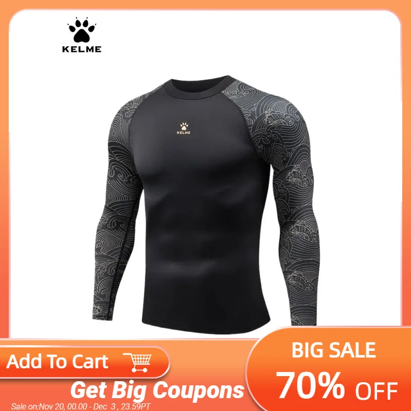 

Kelme Goalkeeper Clothes The Year Of The Loong Series Tights Men's Long Sleeve Sports 2024 Running Retro Trend Fitness Clothing