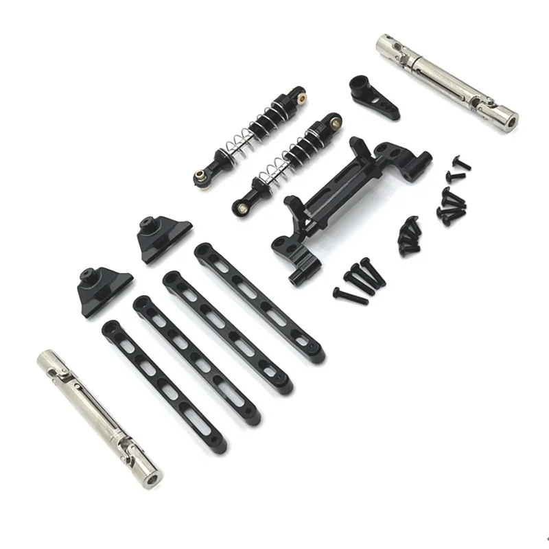 MN モデル 1/12 スケール MN168 MN82 LC79 MN78 RC カーメタルアップグレードリンケージロッドショックアブソーバーセットスペアパーツ ​