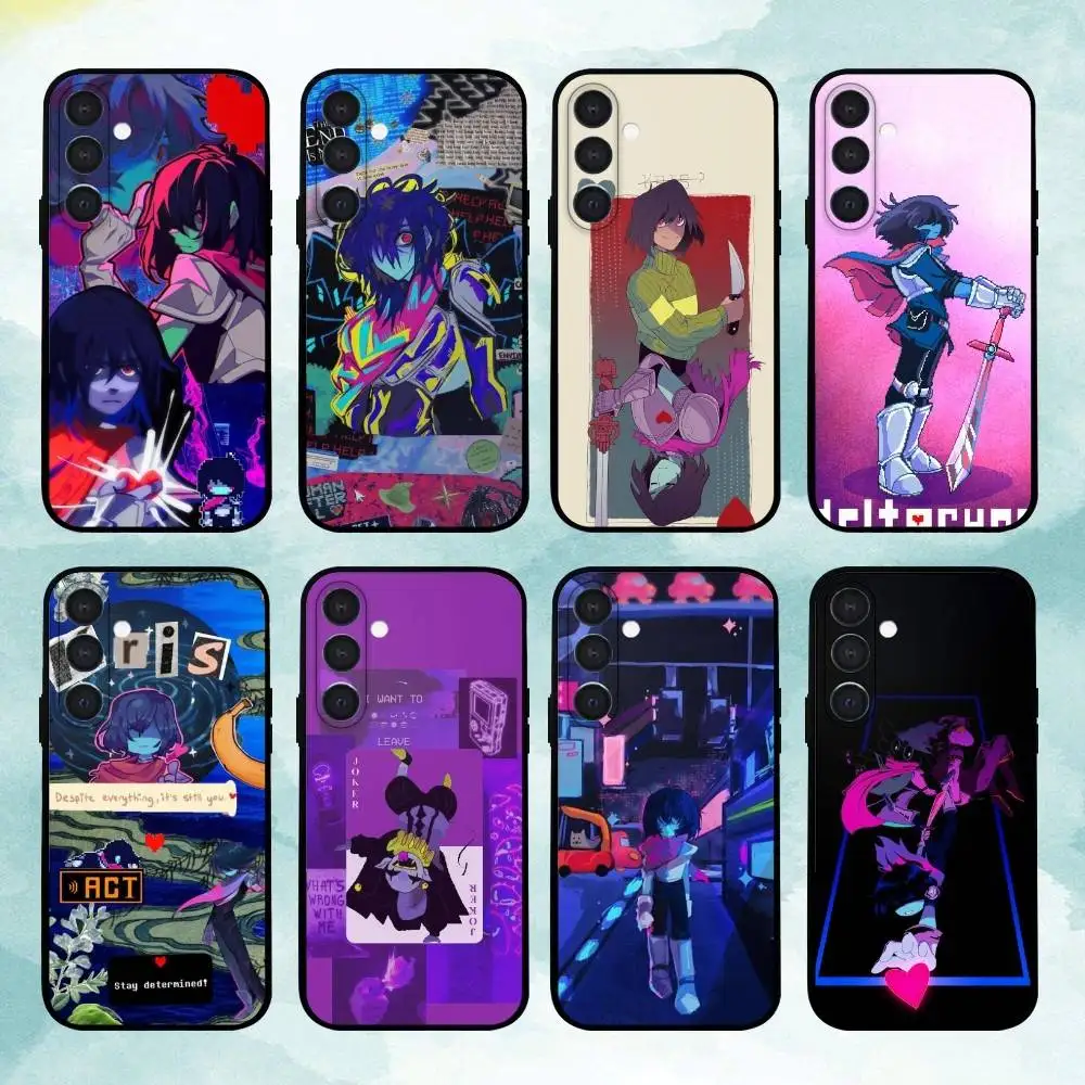 

D-Deltarune K-Kris Game Phone Case For Samsung Galaxy A13,A21s,A22,A31,A32,A52,A53,A71,A80,Soft Black Shell