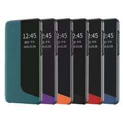 Flip Cover For Huawei P40 P30 P20 Pro Mate 60 30 20 Pro Honor Magic 3 Pro Window View Smart Sleep Awake Answer Call Leather Case