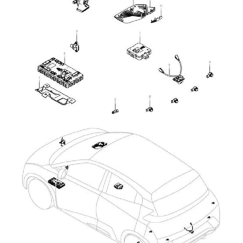 For Byd Seagull Dolphin Mini 2022-2025 Eqe-04006 Parking Assist System Original Car Accessories Para Auto Tools