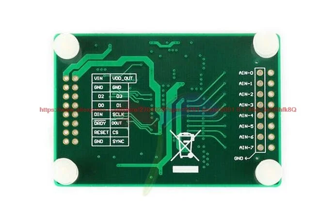 ADS1256IDB analog to digital conversion module, 24 bit ADC module / data acquisition, single ended differential input.