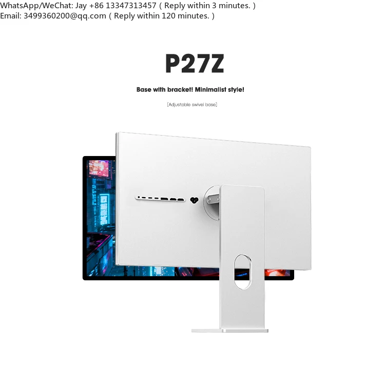 

KUYCON P27Z 27 Inch 5K 180Hz Wonderful Sound Vision Triple Screen Monitor Gaming Desktop Use Aluminum Vertical Monitor