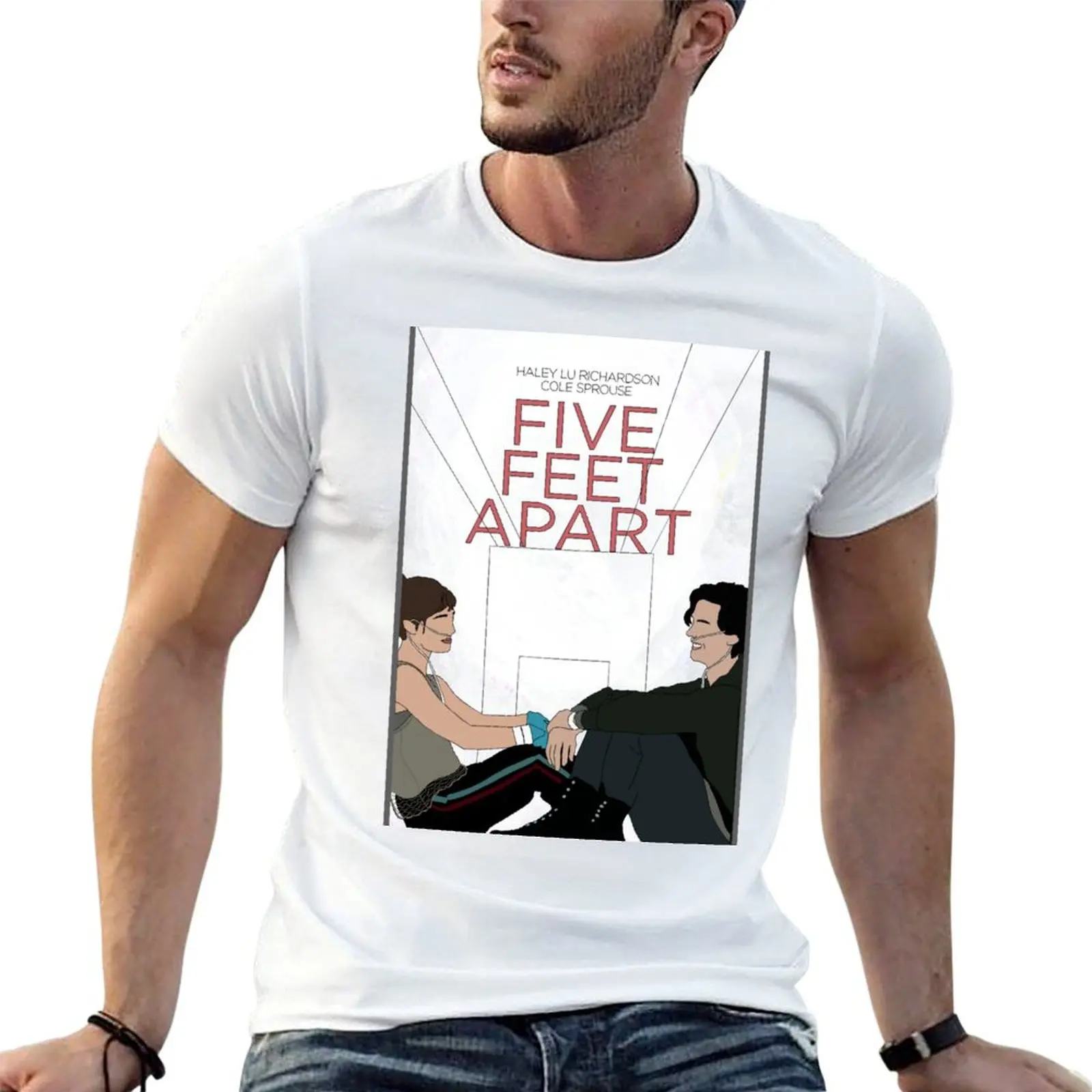 Five Feet Apart T-Shirt Lightweight Gym Training T-Shirt