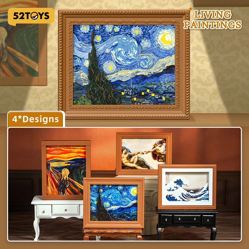 

52TOYS BLIND BOX QueSera Series-Living Paintings ,Mystery Box,Collectible Wind-up Toy Desktop Decoration
