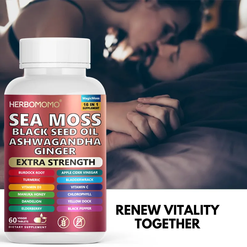 Sea Moss Supplement All in 1 Non - Artificial Supports For Energy, Reproductive Health Natural Energizer