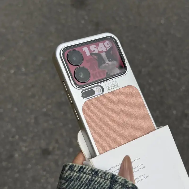 Luksusowe etui o fakturze lnu do Xiaomi 17 17 Pro 17 Pro Max, magnetyczna skórzana obudowa, odporne na wstrząsy, smukłe etui do Mi 17ProMax — zdjęcie produktu 4