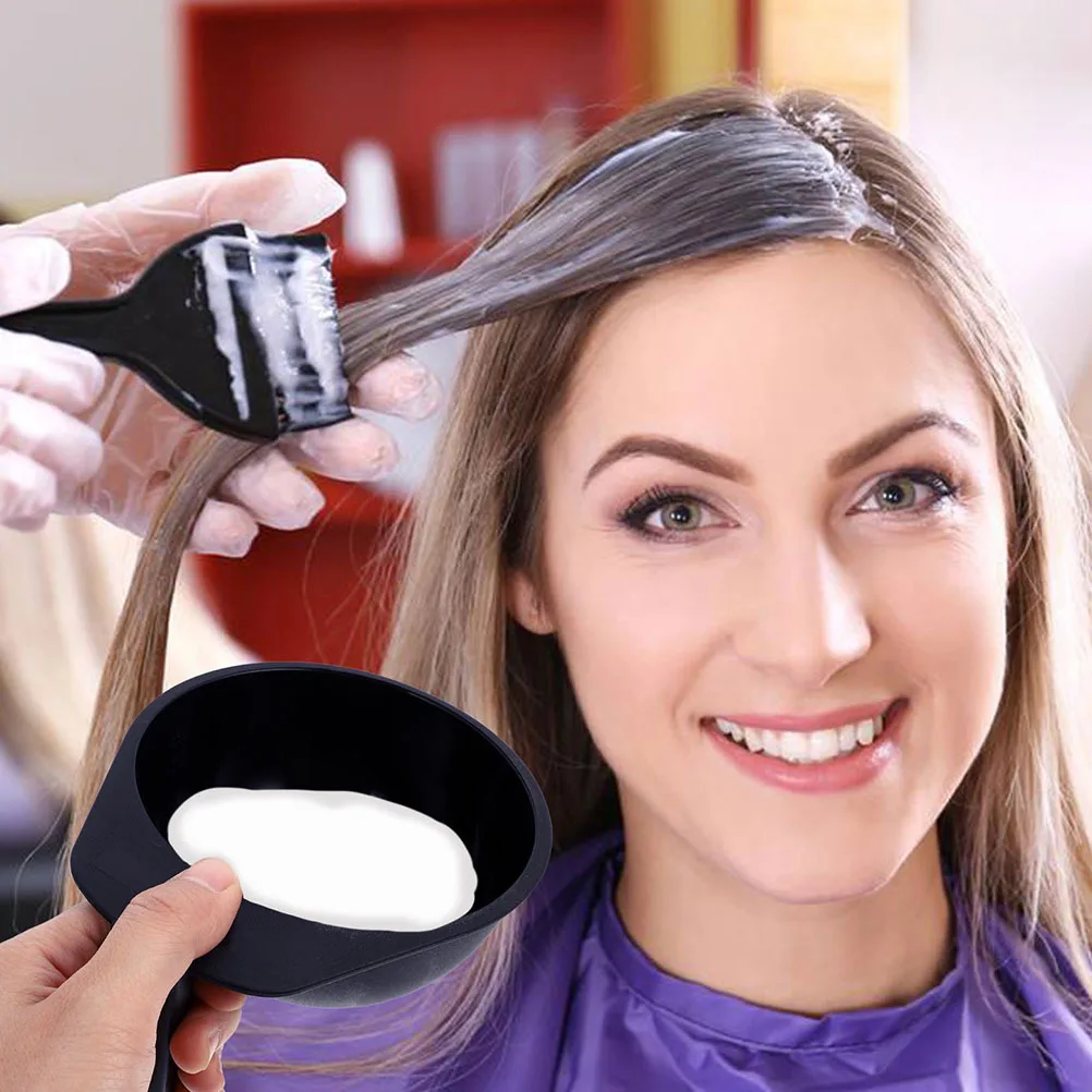 

5 шт., миски для краски волос, профессиональная многоразовая миска для смешивания для салона, дома, контейнер для инструментов для краски «сделай сам», износостойкий портативный