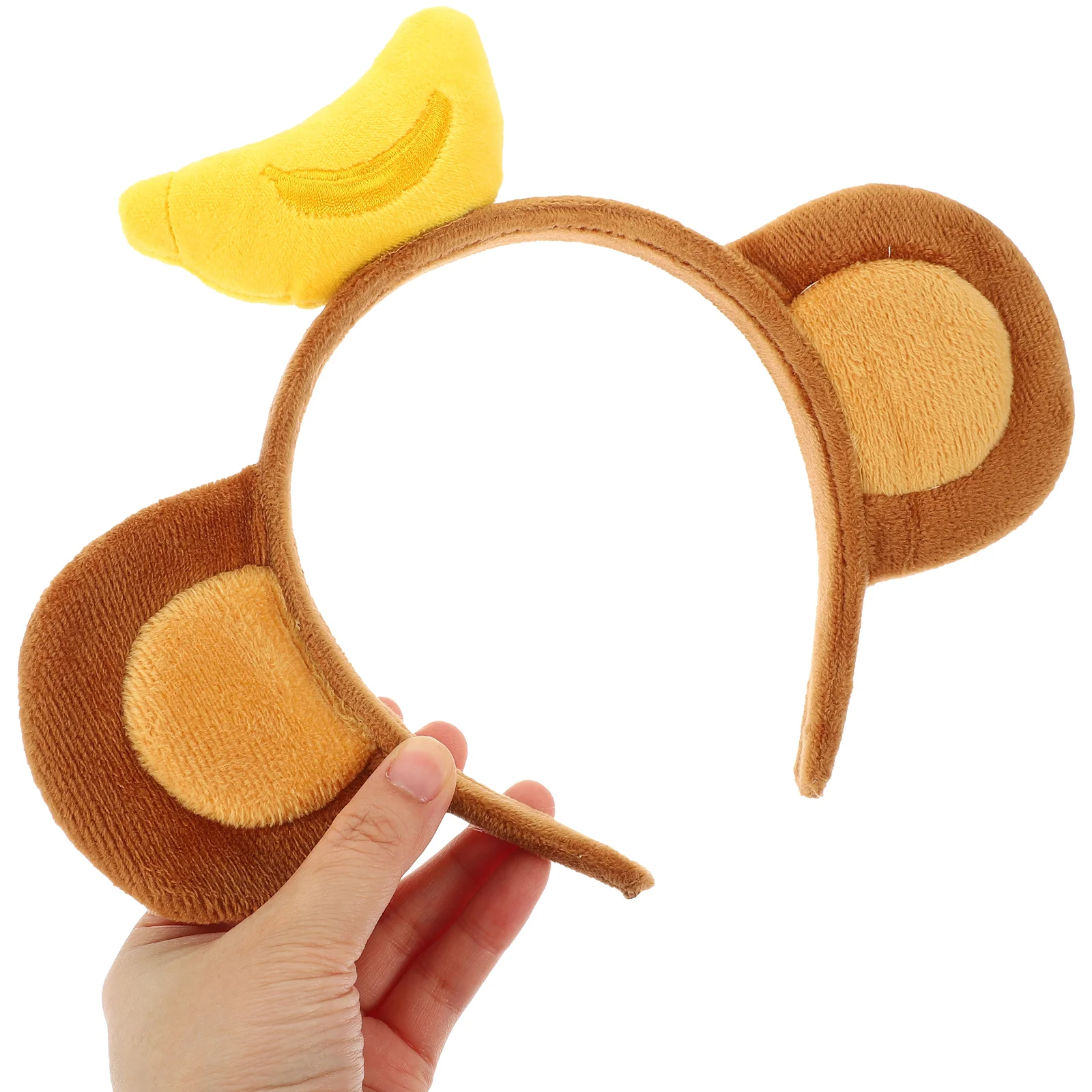 Cartoon Hairband Men's Headbands Horn Animal Monkey Ears Man Banana Costume Adult