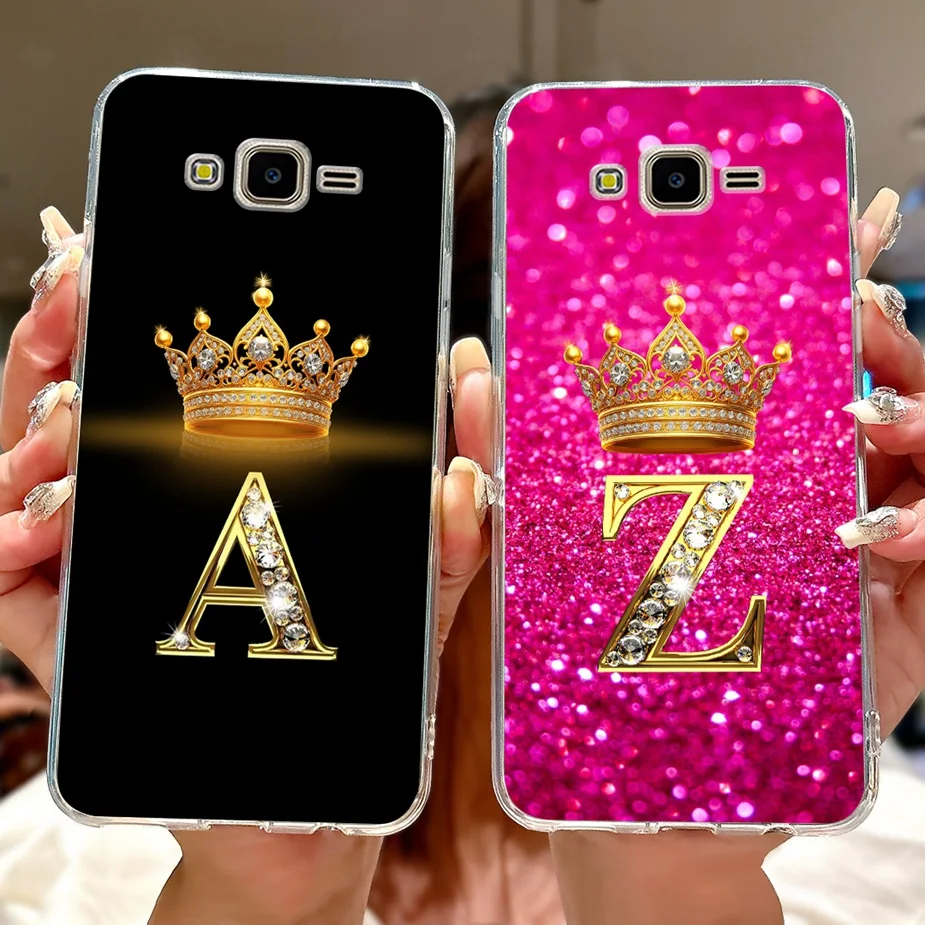 For Samsung Galaxy J7 Nxt Case J7Core J7Neo SM-J701F New Crown Letters Cover Soft Silicone Case For Samsung J7 2015 J700F Fundas