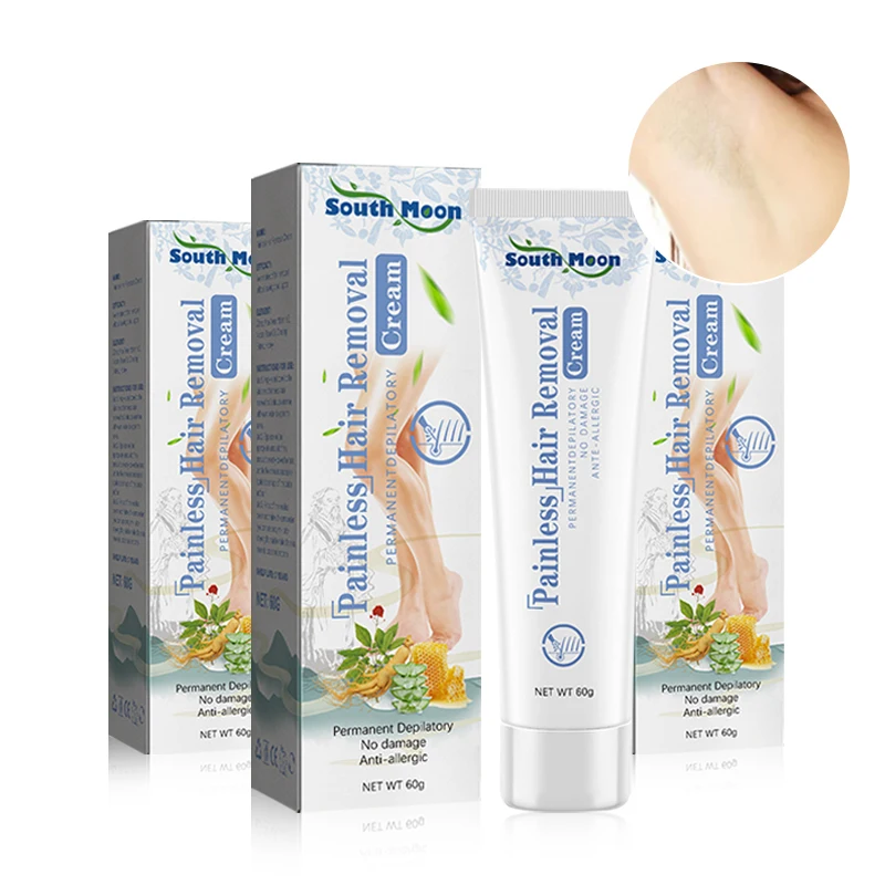 

Hair Removal Cream Ladies Men Permanent Painless Hair Remover Hair Growth Inhibitor Armpit Arm Legs Fast Depilatory Care Cream