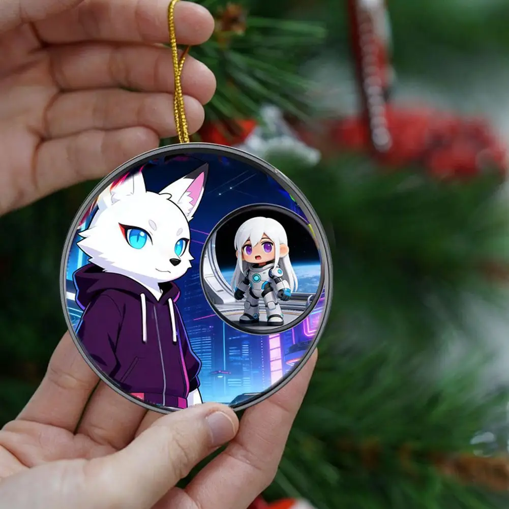 

1.85 Inch Smart Dynamic Electronic Display Anime E-Badge Anime Merchandise Digital Display Brooch Pin Gifts For Anime Lovers