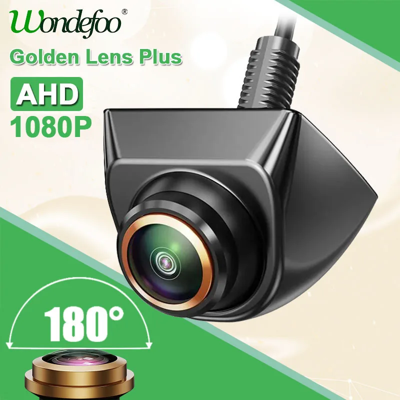 AHD 1920x1080P Universal Car Rear View Camera 180° Fisheye Golden Lens Full HD Night Vision Vehicle Reversing Vehicle Parking Backup Camera CAR ACCESSORIES