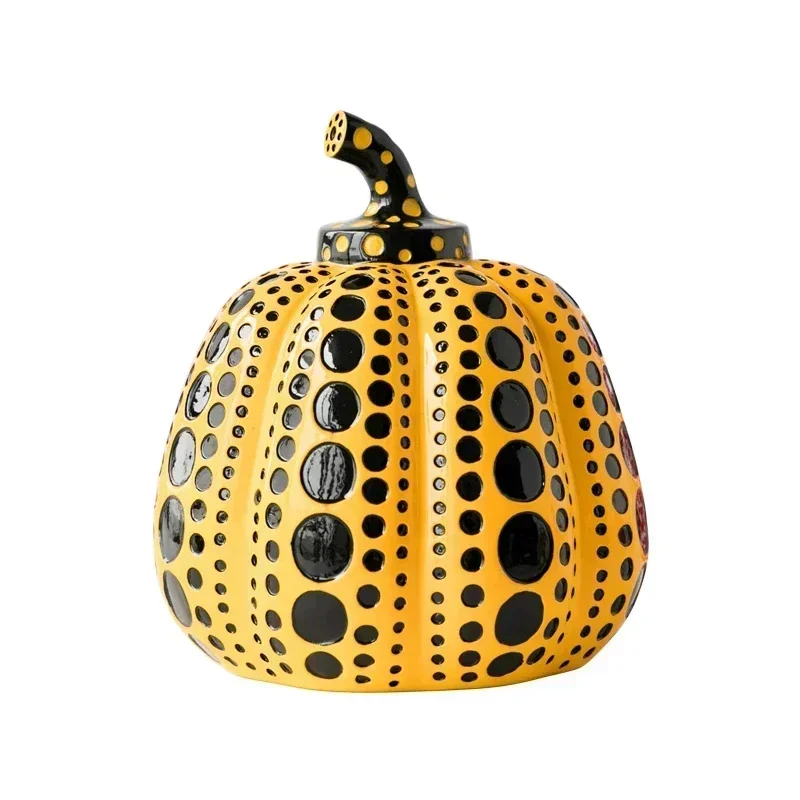 Upgrade Tool Japanese Wave Point Pumpkin Home Furnishings Decorative Crafts Decoration Porch Modern Simple Nordic Living Room Wi