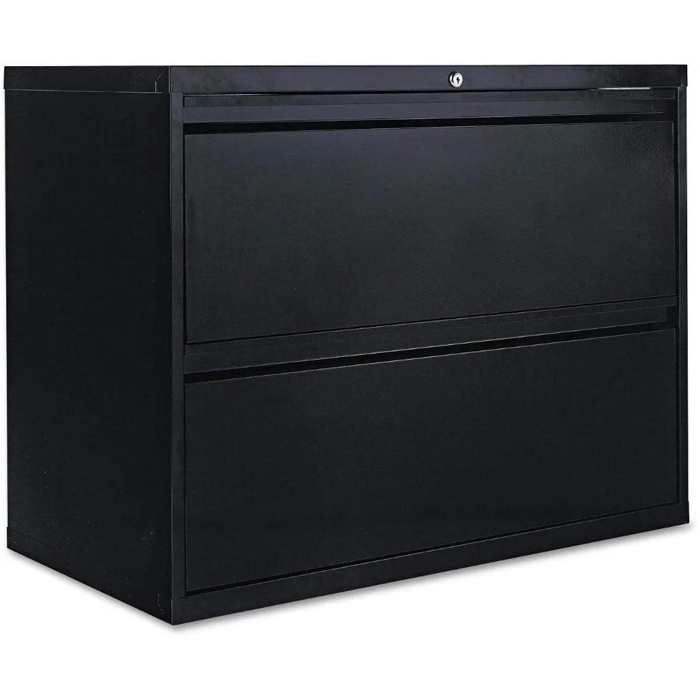 

2-Drawer Lateral File Cabinet, 36 by 19-1/4 by 29-Inch, Black