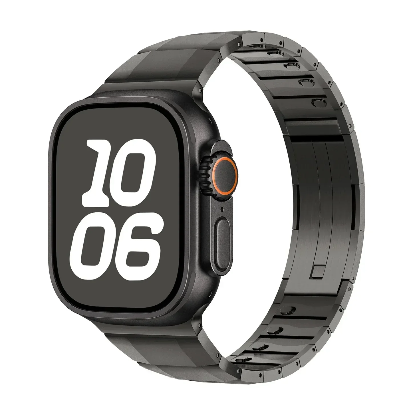 Fold Deployment Buckle Stainless Steel Strap For Apple Watch Ultra 4 3 2 Series 12 11 10 Series SE/6/5/4  44mm 40mm For iWatch