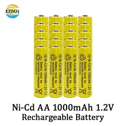 AA Ni-cd Battery 1.2V Rechargeable, 1000mAh, Used for Clocks, Mice,Electric toys,Remote controls, AA Ni Cd Charger