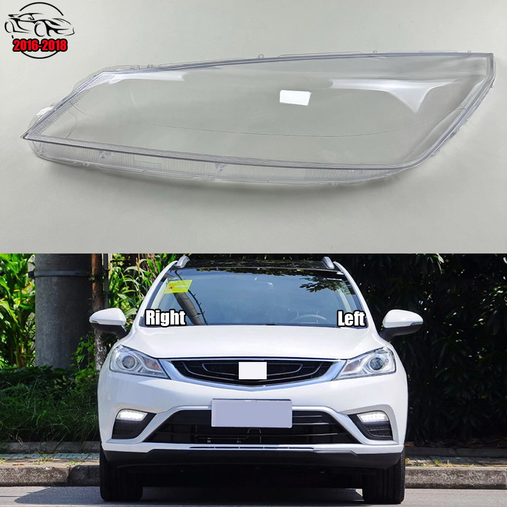 

For Geely Emgrand GS 2016 2017 2018 Front Headlamp Cover Lamp Shade Headlight Shell Lens Plexiglass Replace Original Lampshade