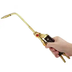 H01-6 Mini Gas Brazing Torch 0.9mm Plastic Handle Welding Torch Gun Injection Oxygen Acetylene Soldering Welding Torch