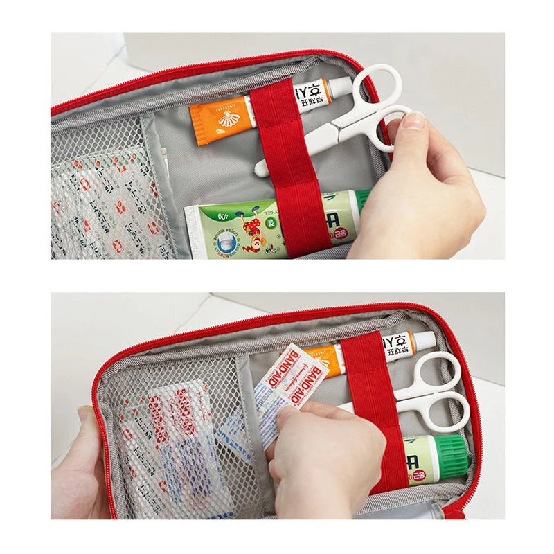 Portable First Aid Kit Household Outdoor Wilderness Survival Travel Camping Hiking Treatment Pack Mini Emergency Medical Bag