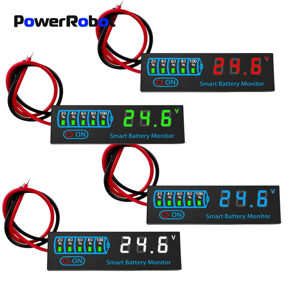 3S-12S 18650 Li-ion Lipo Lithium 7-55V  Lead Acid Battery Level Indicator Tester LCD Display Meter Module Capacity Voltage Meter