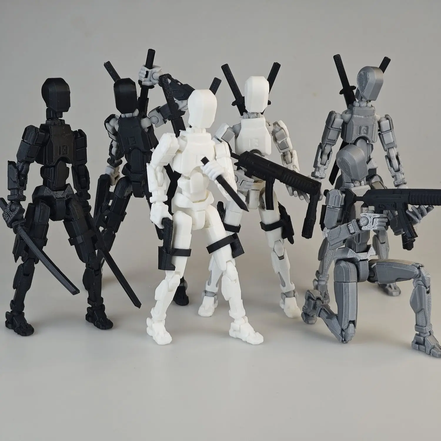 Conjunto de Armas de lujo, Robot móvil multiarticulado 2,0, impreso en 3D maniquí, juguetes de acción, 13 Figuras, regalos de juego