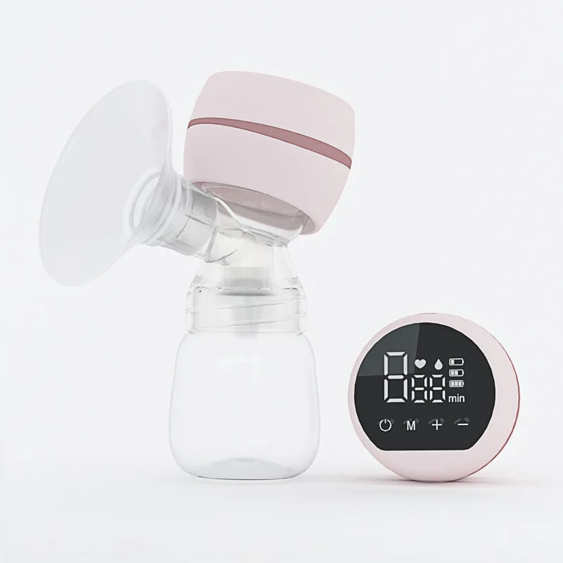 Electric Breast Pump Breast Pump with LED Screen Milk Puller for Breastfeeding Low Noise with 180ml Milk Bottle BPA-free