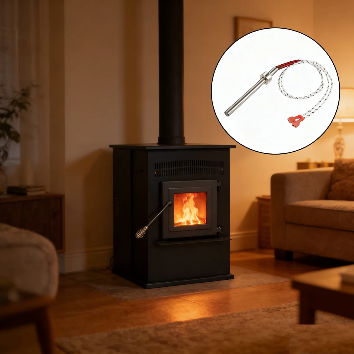 

1 шт. воспламенитель PU-CHA подходит для пеллетной печи Englander 25-EP/EPI/IP/PAF/PAH/PDV/PDVC/PFS, замена AMP-CIENG 120 В, 300 Вт, 4,75 дюйма, часть