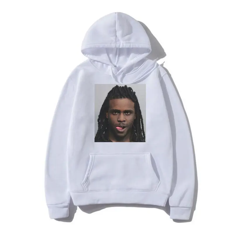 Rapper Chief Keef Mugshot Graphic Print Hoodie Men Women Fashion Casual Harajuku Sweatshirt Oversized Streetwear Hip-hop Hoodies