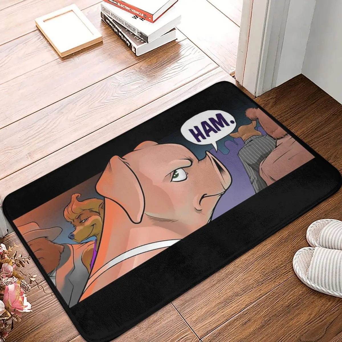 

Ham Bathroom Non-Slip Carpet Blacksad Bedroom Mat Entrance Door Doormat Home Decor Rug