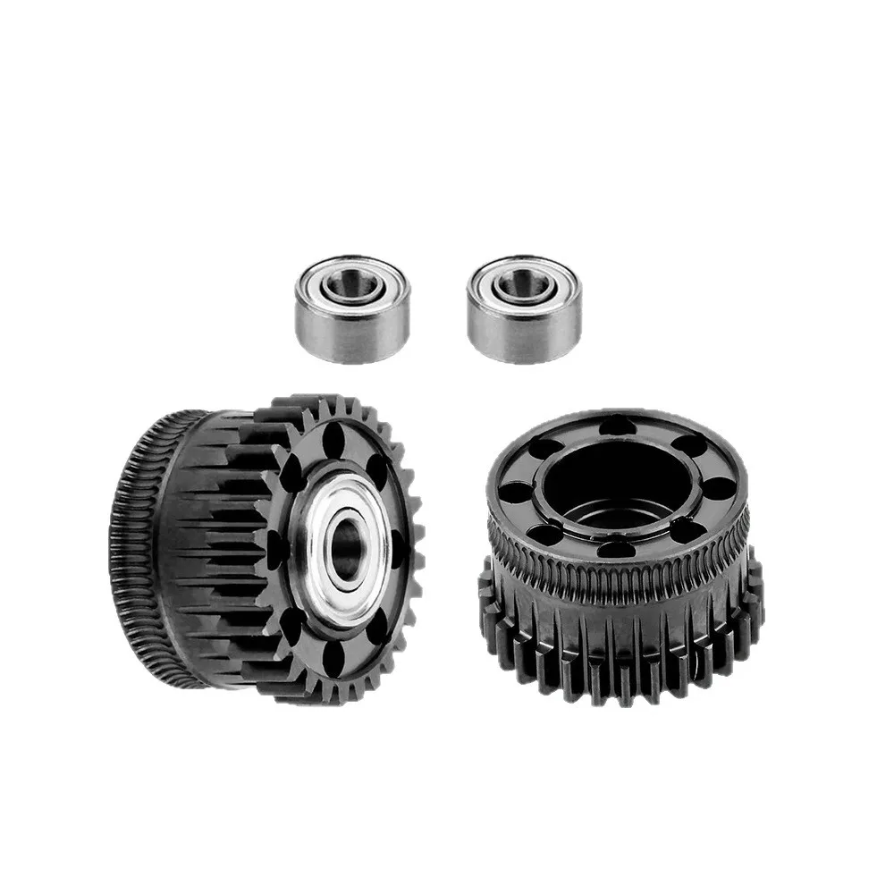 Upgraded All Metal Extruder Gear Assembly DLC Nano Coating Anti-Wear Precision Feeding Replacement Parts for K2 Plus 3D Printer